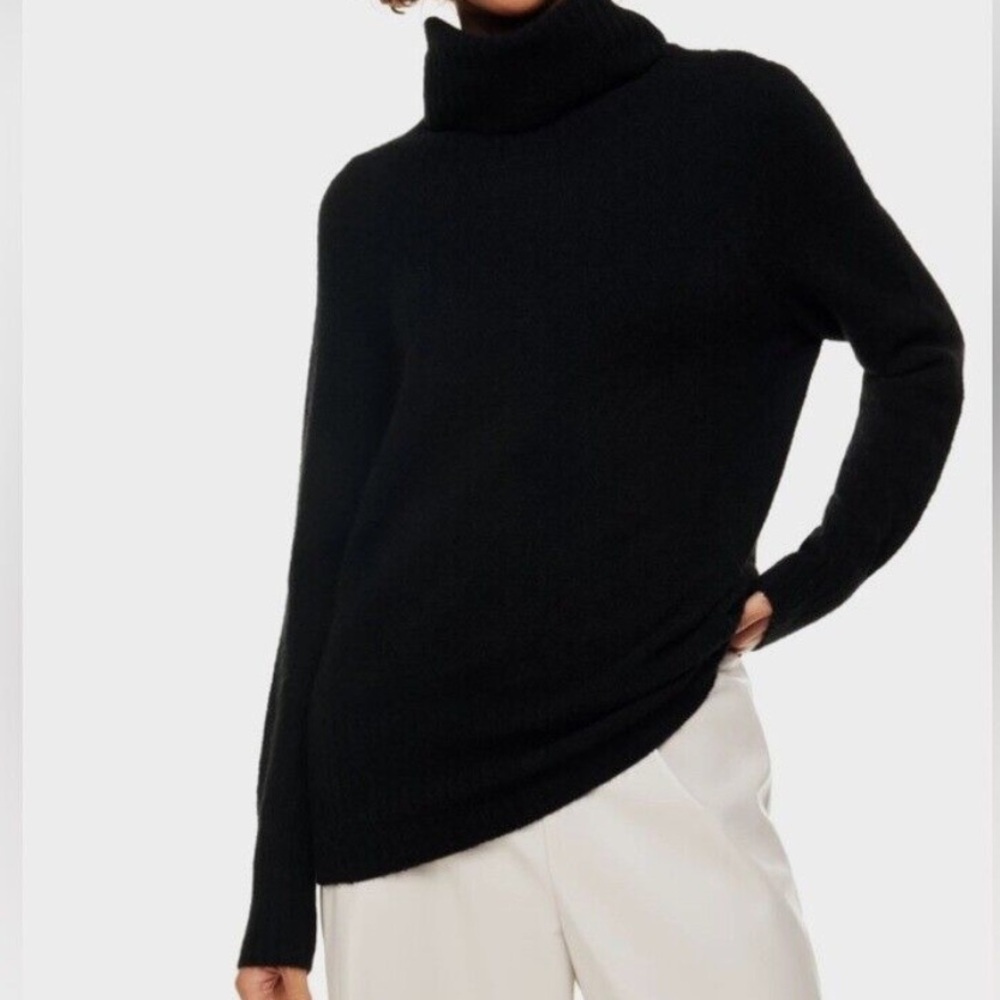 Babaton Black Cowl Neck Sweater Timeless Design
